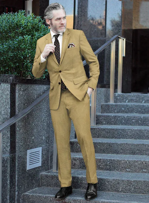 Reda Khaki Pure Wool Suit