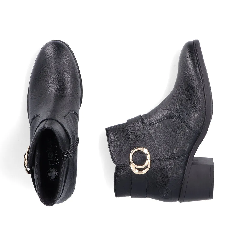 Rieker Ladies Boot 73975 BLACK 73975-00