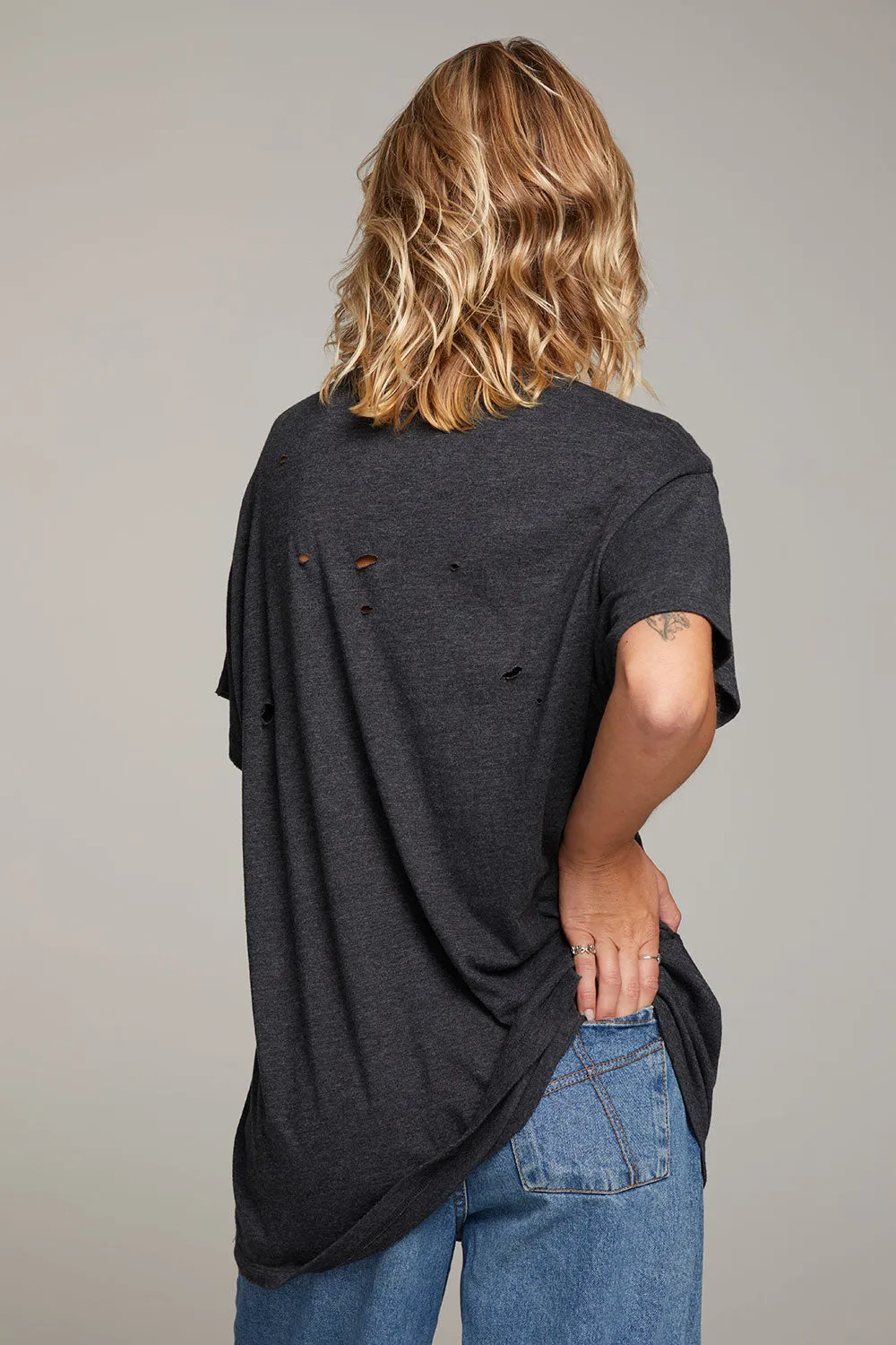 Rolling Stones Classic Logo Distressed Tee