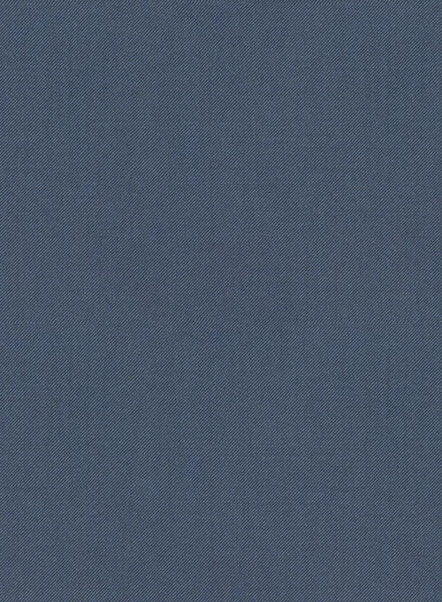 Scabal Blue Twill Wool Pants