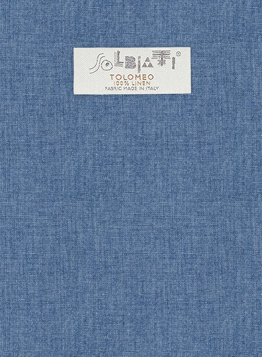 Solbiati Denim Light Blue Linen Pants