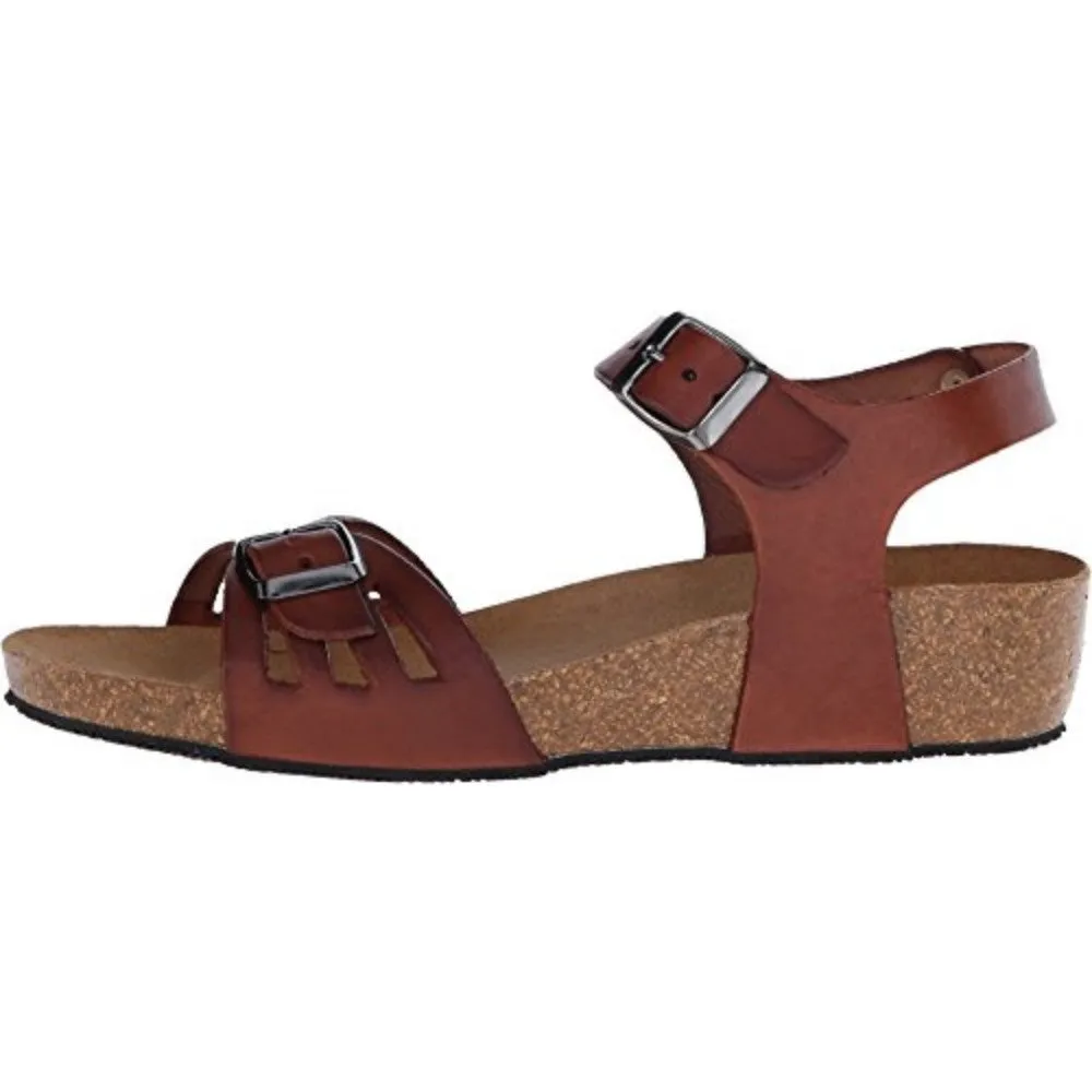 Tampa Brown Eric Michael Wedge Sandal