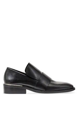 The Luxe Black Leather Loafer