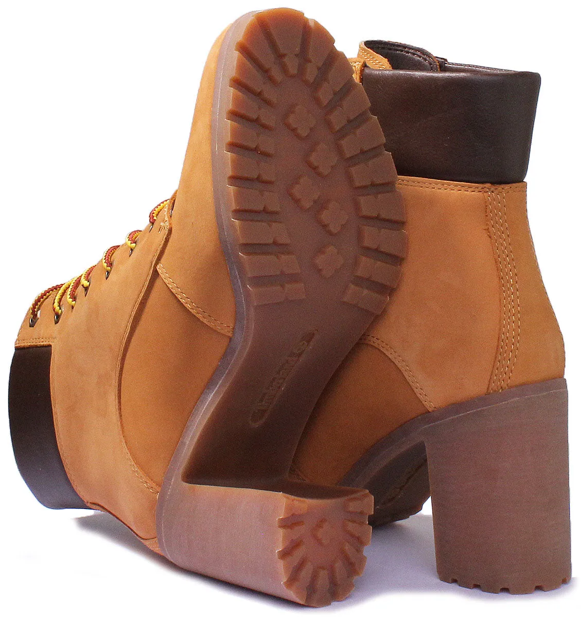 Timberland Allington 6 Inch Block Heel Ankle Boot In Wheat For Women