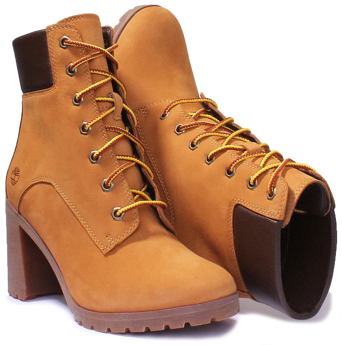 Timberland Allington 6 Inch Block Heel Ankle Boot In Wheat For Women