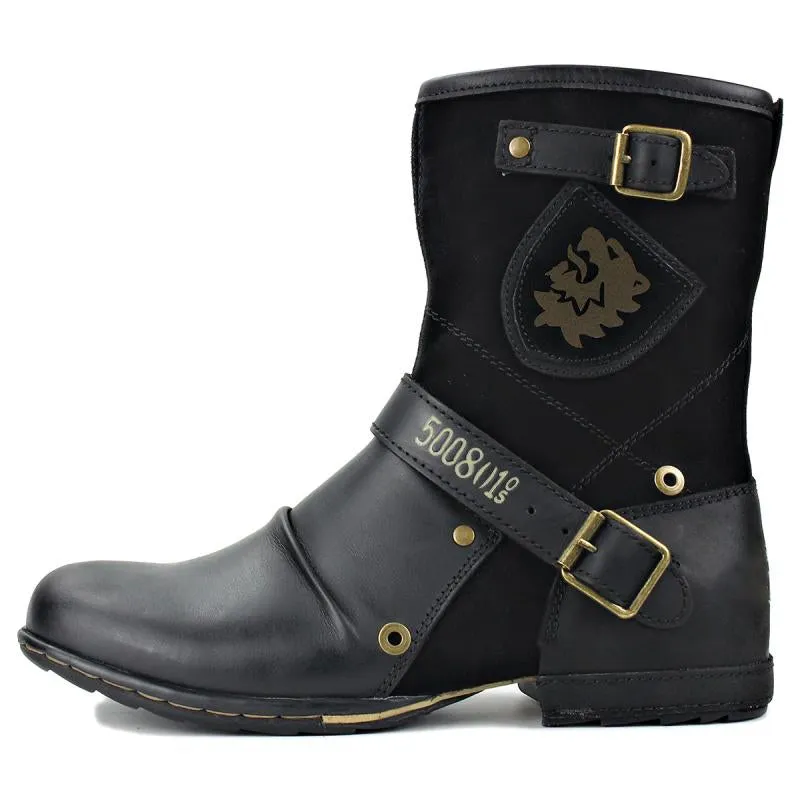 Tom Ryan Vintage Leather Motorcycle Boots