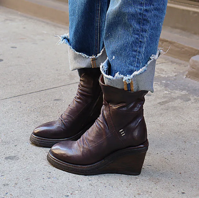 Tremont Wedge Bootie- Brown