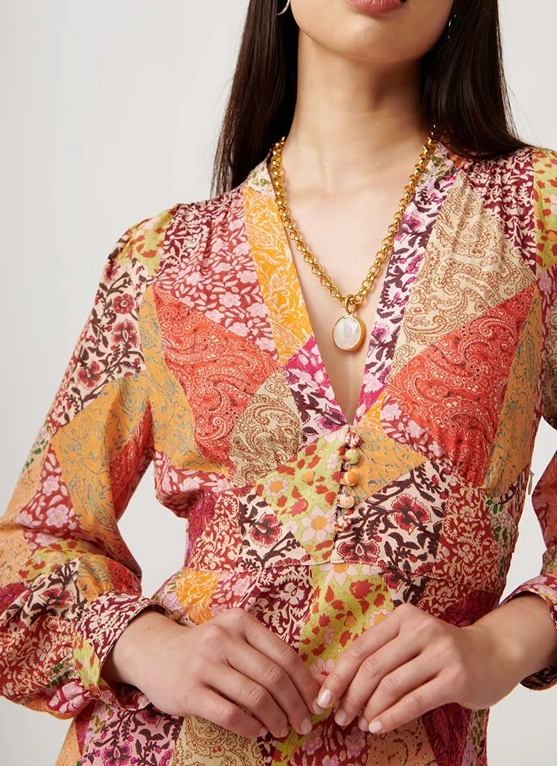Trula Print Midi Dress