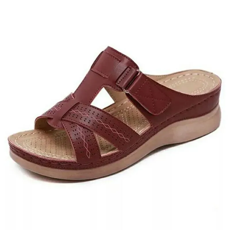 Women Orthopedic Low Heels Comfy Sandals