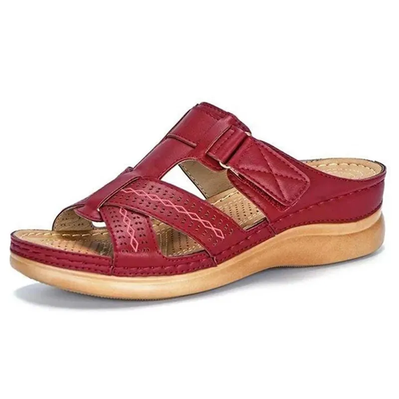 Women Orthopedic Low Heels Comfy Sandals
