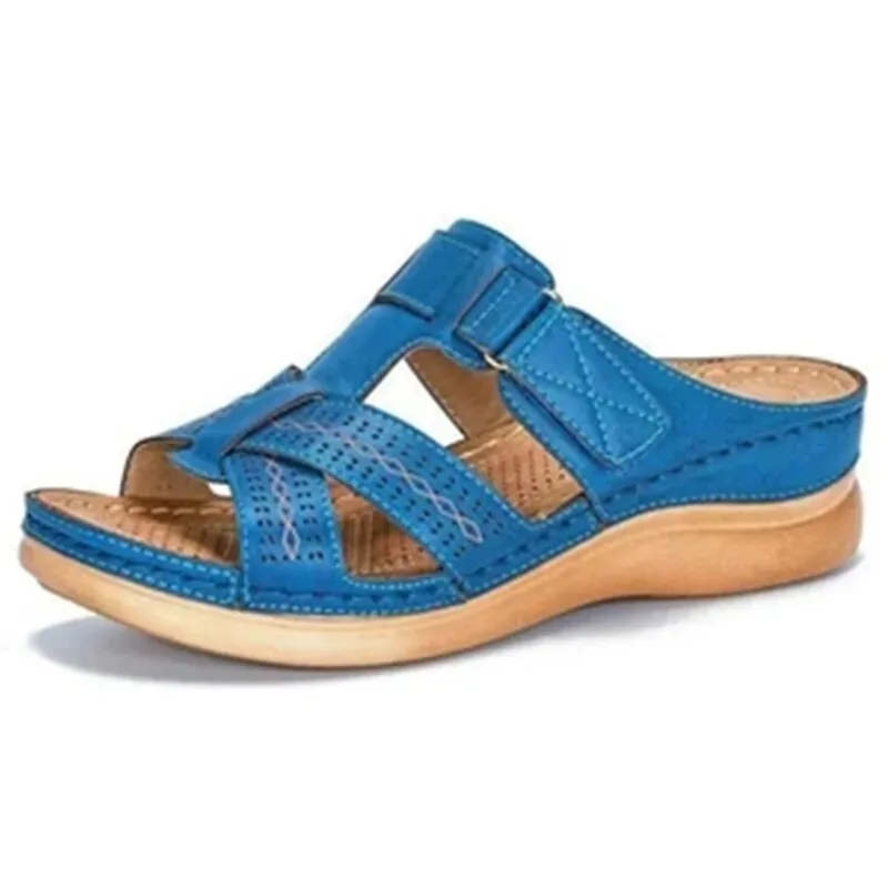 Women Orthopedic Low Heels Comfy Sandals