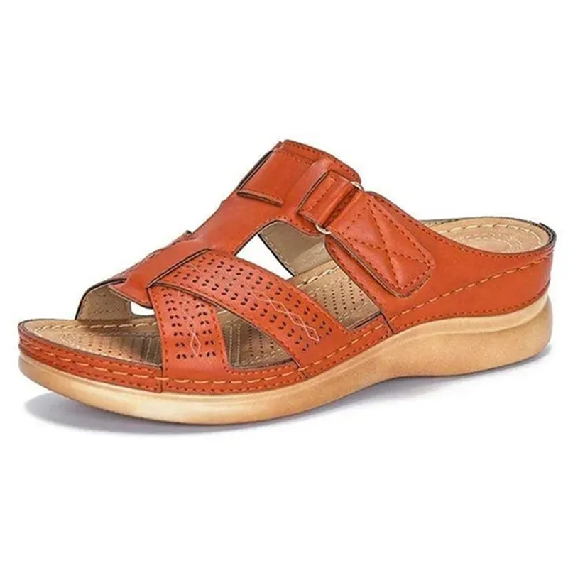 Women Orthopedic Low Heels Comfy Sandals