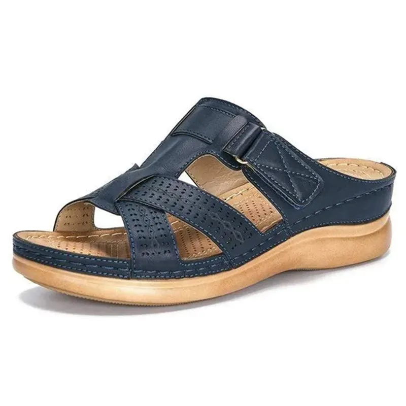 Women Orthopedic Low Heels Comfy Sandals