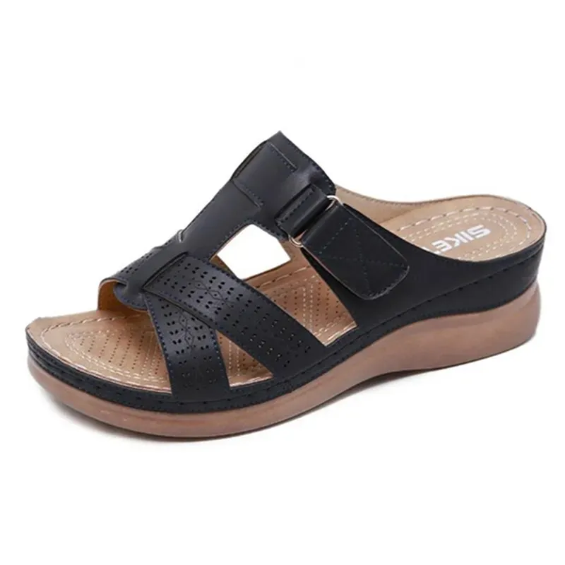 Women Orthopedic Low Heels Comfy Sandals