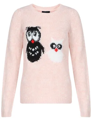 Womens Amara Reya Rosebud Jumper in Peach